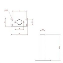 SUPPORT ECRAN SONDEUR PIVOTANT